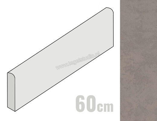  Atlas Concorde Boost Grey 7.2x60 cm Plint Mat Vlak AMIR | 415735