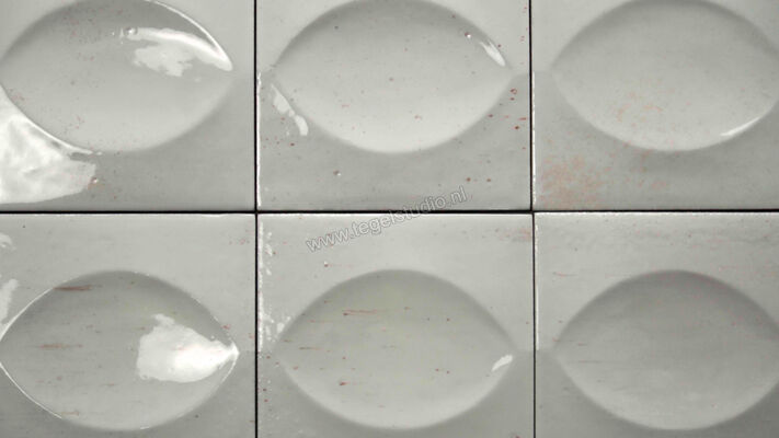  Ragno Gleeze Bianco 10x10 cm Decor Struttura Egg Glanzend Gestructureerd Naturale R8GS | 415807