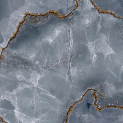 Emilceramica Tele Di Marmo Onyx Onyx Blue 120x120 cm Vloertegel / Wandtegel Glanzend Vlak Full Lappato ELDP | 415876