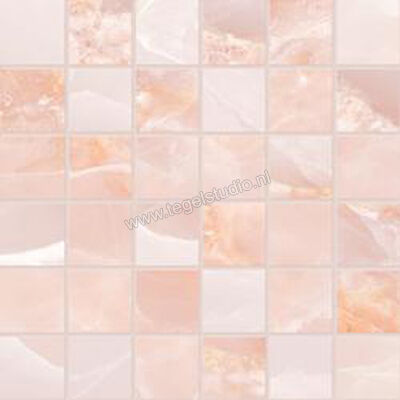  Emilceramica Tele Di Marmo Onyx Onyx Pink 30x30 cm Mozaiek 5x5 Mat Vlak Silktech EKYT | 415882