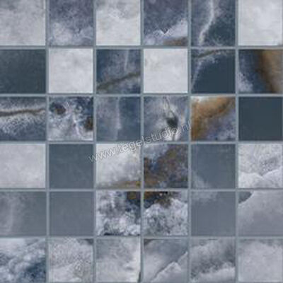  Emilceramica Tele Di Marmo Onyx Onyx Blue 30x30 cm Mozaiek 5x5 Mat Vlak Silktech EKYW | 415891