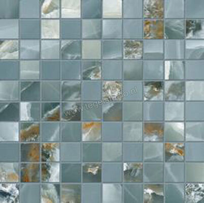  Emilceramica Tele Di Marmo Onyx Onyx Green 30x30 cm Mozaiek 3x3 Mat Vlak Silktech EKZ7 | 415918