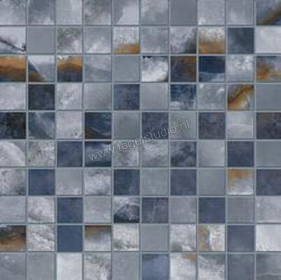  Emilceramica Tele Di Marmo Onyx Onyx Blue 30x30 cm Mozaiek 3x3 Mat Vlak Silktech EKZ8 | 415921