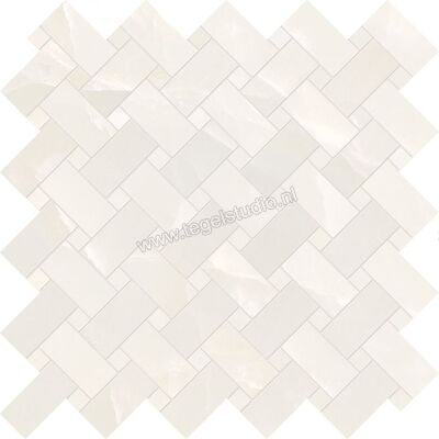  Emilceramica Tele Di Marmo Onyx Onyx Ivory 30x30 cm Special Intrecci Mat Vlak Silktech EKZK | 415945