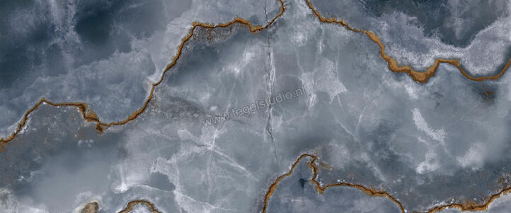 Emilceramica Tele Di Marmo Onyx Onyx Blue 120x278 cm Wandtegel Glanzend Vlak Full Lappato EKPK | 415999