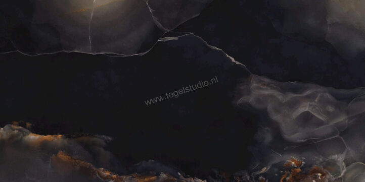  Emilceramica Tele Di Marmo Onyx Onyx Black 30x60 cm Vloertegel / Wandtegel Glanzend Vlak Full Lappato EKTT | 416002