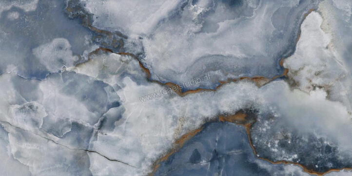  Emilceramica Tele Di Marmo Onyx Onyx Blue 60x120 cm Vloertegel / Wandtegel Glanzend Vlak Full Lappato EKTR | 416014