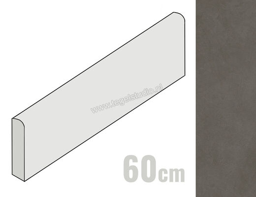  Atlas Concorde Boost Natural Coal 7.2x60 cm Plint Mat Vlak Naturale A7DU | 416341