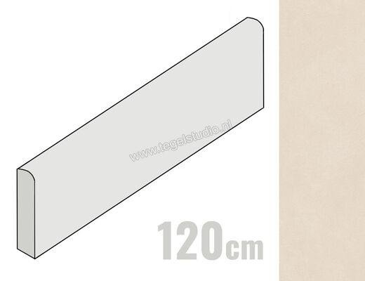  Atlas Concorde Boost Natural Kaolin 7.2x120 cm Plint Mat Vlak Naturale A7DV | 416344