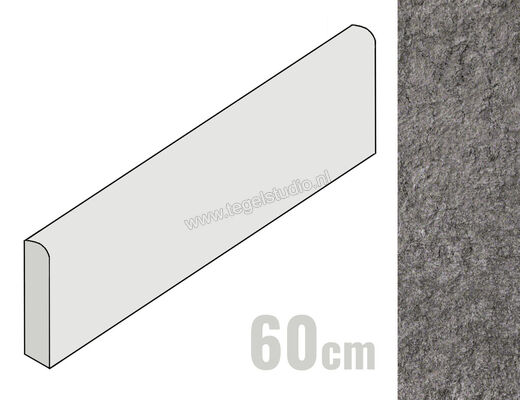  Atlas Concorde Brave Grey 7.2x60 cm Plint Mat Vlak Naturale A1IG | 417103