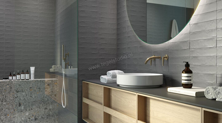  Revoir Paris Provence Gris Beton 6.2x25 cm Wandtegel Mat Vlak Mat WW 041 | 417238