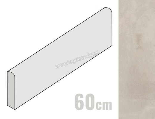  Atlas Concorde Boost White 4.6x60 cm Plint Mat Vlak Sensitech AMIU | 417541
