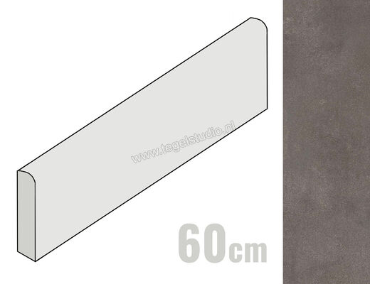  Atlas Concorde Boost Smoke 4.6x60 cm Plint Mat Vlak Sensitech AMIX | 417550