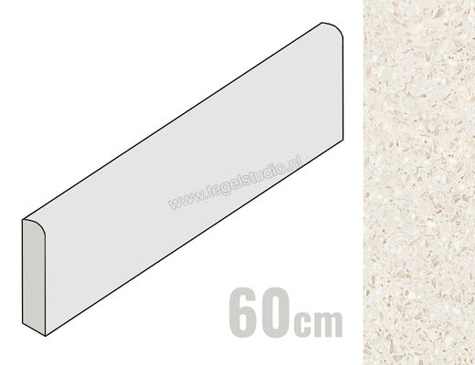  Atlas Concorde Marvel Gems Terrazzo Cream 7.2x60 cm Plint Mat Vlak Sensitech AT9O | 417964