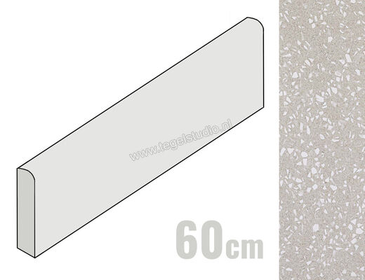  Atlas Concorde Marvel Gems Terrazzo Pearl 7.2x60 cm Plint Mat Vlak Sensitech AT9N | 417967