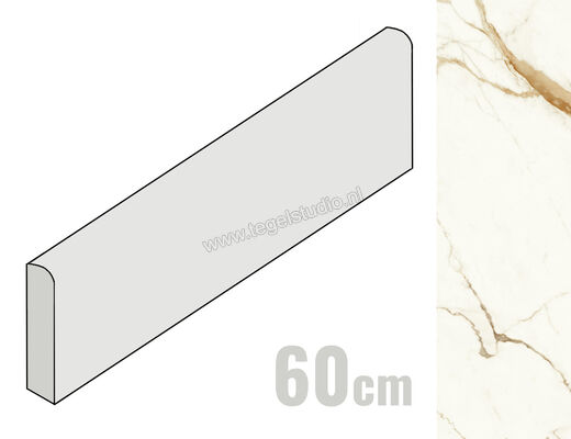  Atlas Concorde Marvel Shine Calacatta Imperiale 7.2x60 cm Plint Mat Vlak Silk A54F | 418693