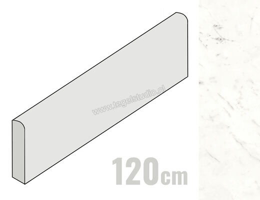 Atlas Concorde Marvel Shine Statuario Supremo 7.2x120 cm Plint Mat Vlak Sensitech A537 | 418708
