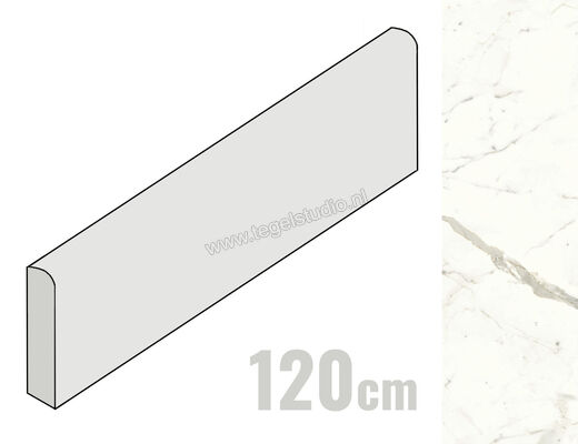  Atlas Concorde Marvel Shine Calacatta Prestigio 7.2x120 cm Plint Mat Vlak Sensitech A536 | 418711