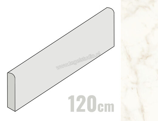  Atlas Concorde Marvel Shine Calacatta Delicato 7.2x120 cm Plint Mat Vlak Sensitech A535 | 418714
