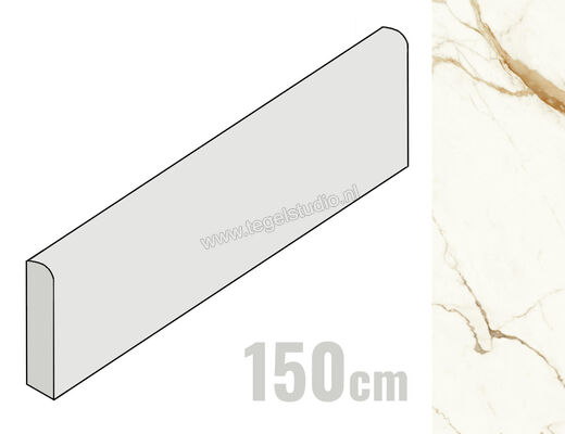  Atlas Concorde Marvel Shine Calacatta Imperiale 7.2x150 cm Plint Mat Vlak Silk A43S | 418729