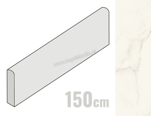  Atlas Concorde Marvel X Calacatta Apuano 7.2x150 cm Plint Mat Vlak Silk AGGD | 418909