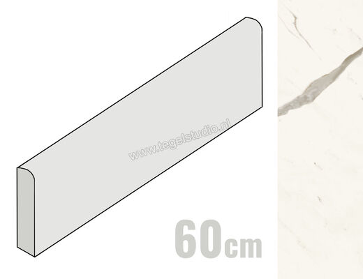  Atlas Concorde Marvel X Calacatta Sublime 7.2x60 cm Plint Mat Vlak Sensitech AGFE | 418975