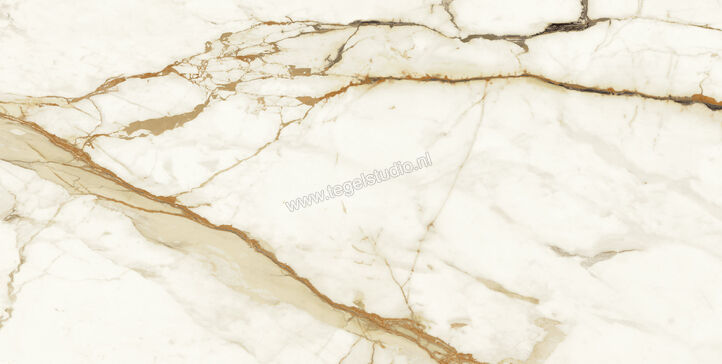  Atlas Concorde Marvel Shine Calacatta Imperiale 75x150 cm Vloertegel / Wandtegel Glanzend Vlak Lappato A4PI | 420952