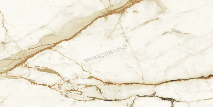  Atlas Concorde Marvel Shine Calacatta Imperiale 75x150 cm Vloertegel / Wandtegel Glanzend Vlak Lappato A4PI | 420970