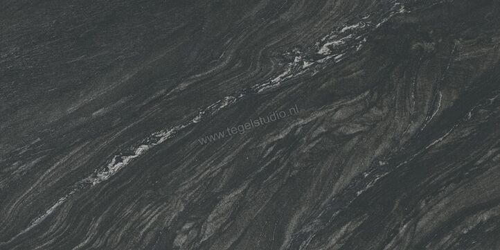  Atlas Concorde Marvel Diva Black Tempest 60x120 cm Vloertegel / Wandtegel Mat Vlak Velvet AU8J | 422761