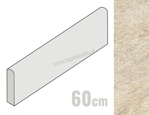  Atlas Concorde Norde Magnesio 7.2x60 cm Plint Mat Vlak Naturale A58Y | 423121