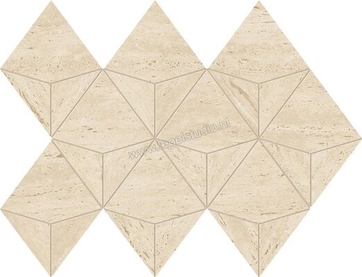  Atlas Concorde Marvel Travertine Sand 28x41 cm Mozaiek Origami Mat Vlak Naturale AF9K | 424186