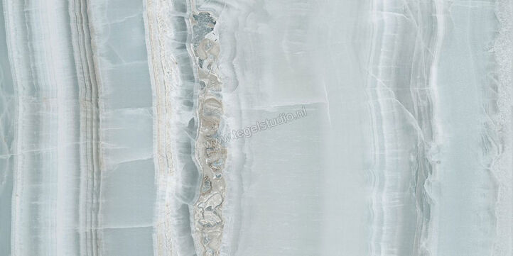  Ascot Ceramiche Venus Azul Veined 30x60 cm Vloertegel / Wandtegel Glanzend Gestructureerd 3D Honed A2VEN00331T | 424389