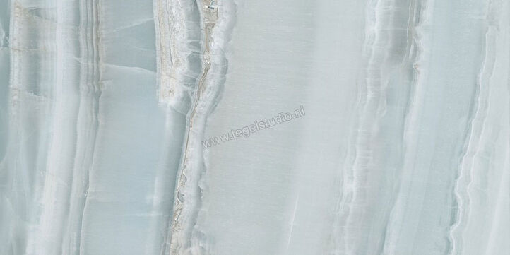  Ascot Ceramiche Venus Azul Veined 60x120 cm Vloertegel / Wandtegel Glanzend Gestructureerd 3D Honed A2VEN00231T | 424392