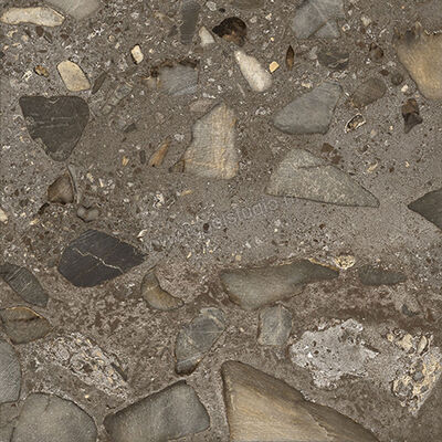  Fioranese I Ciottoli Sassi Antracite 60.4x60.4 cm Vloertegel / Wandtegel Mat Gestructureerd Naturale LMS600R | 426488