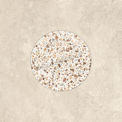  Ceramiche Caesar Civic Circle 4 (Sable + Multicolor Warm) 60x60 cm Decor Mat Vlak Touch Plus AII7 CAE | 429485
