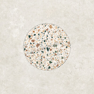  Ceramiche Caesar Civic Circle 3 (Clear + Multicolor White) 60x60 cm Decor Mat Vlak Touch Plus AII6 CAE | 429488