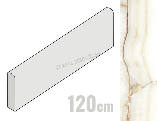  La Fabbrica Ava Aesthetica Hegel Hegel 6.5x120 cm Plint Mat Vlak Naturale 079209 | 434969