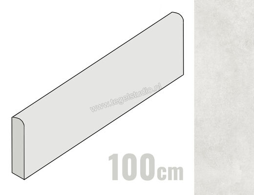  La Fabbrica Ava Skyline Ghiaccio 7x100 cm Plint Mat Vlak Natural 82119 | 435257