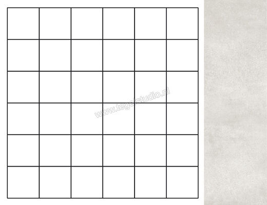  La Fabbrica Ava Skyline Ghiaccio 30x30 cm Mozaiek Mat Vlak Natural 82181 | 435488