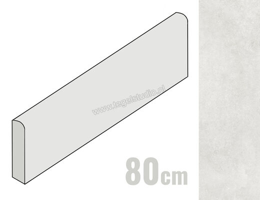  La Fabbrica Ava Skyline Ghiaccio 8x80 cm Plint Mat Vlak Natural 82201 | 435500