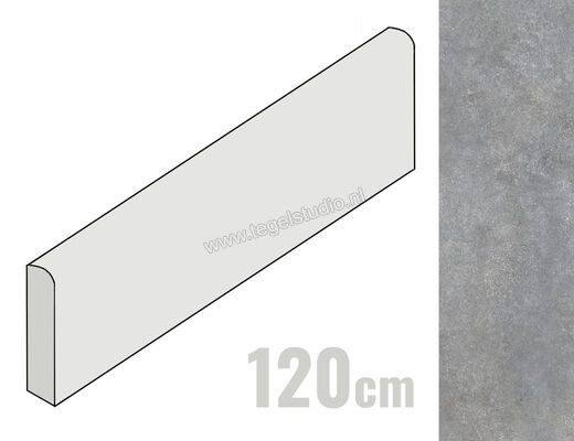  La Fabbrica Ava Skyline Fumo 6.5x120 cm Plint Glanzend Vlak Lappato 082435 | 435527