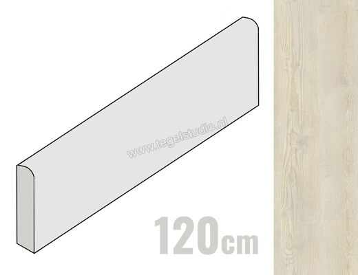  La Fabbrica Ava Ca' Foscari Lino 6.5x120 cm Plint Mat Vlak Naturale 094090 | 437000