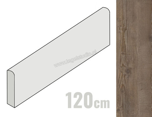  La Fabbrica Ava Ca' Foscari Moro 6.5x120 cm Plint Mat Vlak Naturale 094094 | 437012