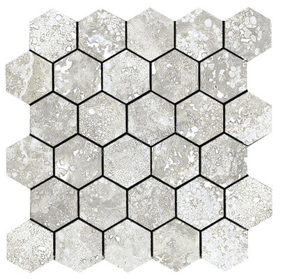  La Fabbrica Ava Imperial Alabastrino 30x30 cm Wandtegel Esagona Mat Gestructureerd Naturale 155321 | 439652