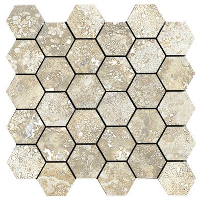  La Fabbrica Ava Imperial Navona 30x30 cm Wandtegel Esagona Mat Gestructureerd Naturale 155323 | 439658