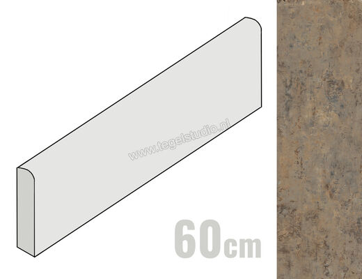 La Fabbrica Ava Artile Copper 7x60 cm Plint Mat Gestructureerd Naturale 156104 | 440099