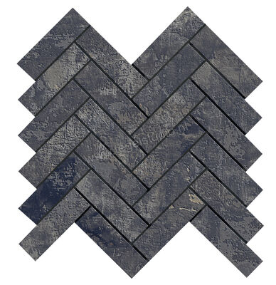  La Fabbrica Ava Artile Black Gold 30x30 cm Decor Spina Di Pesce Mat Gestructureerd Naturale 156301 | 440108