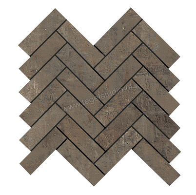  La Fabbrica Ava Artile Copper 30x30 cm Decor Spina Di Pesce Mat Gestructureerd Naturale 156304 | 440117