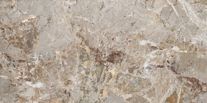  La Fabbrica Ava Breccia Argentum Breccia Argentum 60x120 cm Vloertegel / Wandtegel Breccia Glanzend Vlak Lappato 163101 | 442079