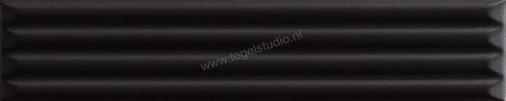  La Fabbrica Ava Up Black 5x25 cm Decor Cannettato Glanzend 3D Glossy 192132 | 443723